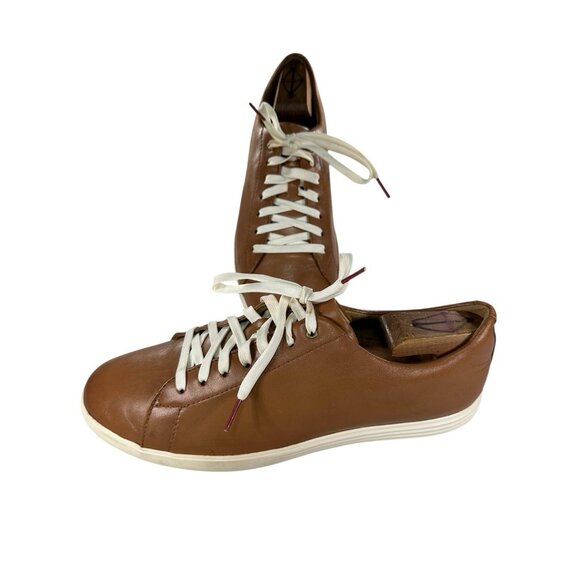 Cole Haan Mens Grand OS Size 10.5 M Brown Leather Oxfords Comfort Sneaker Shoes - Picture 1 of 9